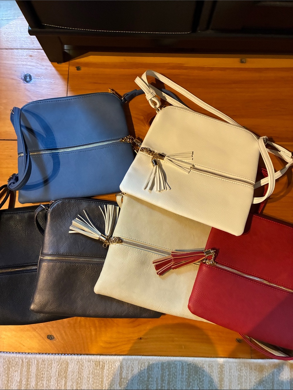 Crossbody Bag with Tassel Accent